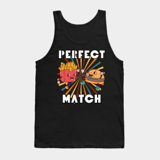 Vintage perfect match - Burger & Fries Tank Top